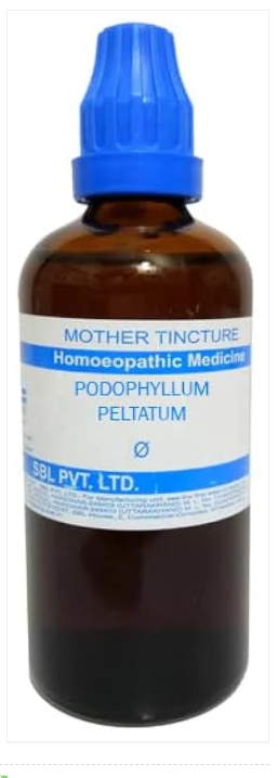 SBL Podophyllum Peltatum Q 100ml homeopathic mother tincture for digestive health and intestinal comfort