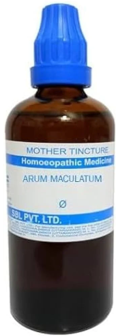 SBL Arum Maculatum Q - 100ml homeopathic mother tincture for throat and respiratory wellness support