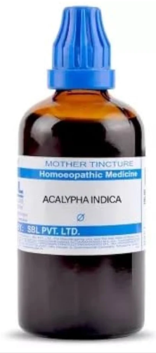SBL Acalypha Indica Q - 100ml homeopathic mother tincture for respiratory health, cough and digestive wellness