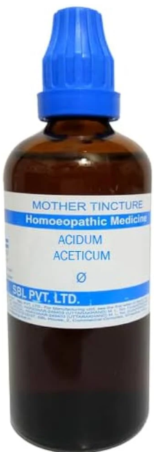 SBL Acidum Aceticum Q - 100ml homeopathic mother tincture for digestive health, metabolism and urinary wellness
