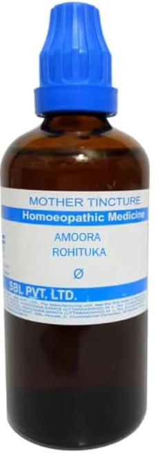 SBL Amoora Rohituka Q - 100ml homeopathic mother tincture for liver health, spleen support and digestion