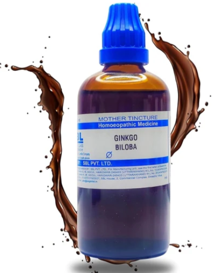 SBL Ginkgo Biloba Q - 100ml homeopathic mother tincture for circulation, memory and general wellness