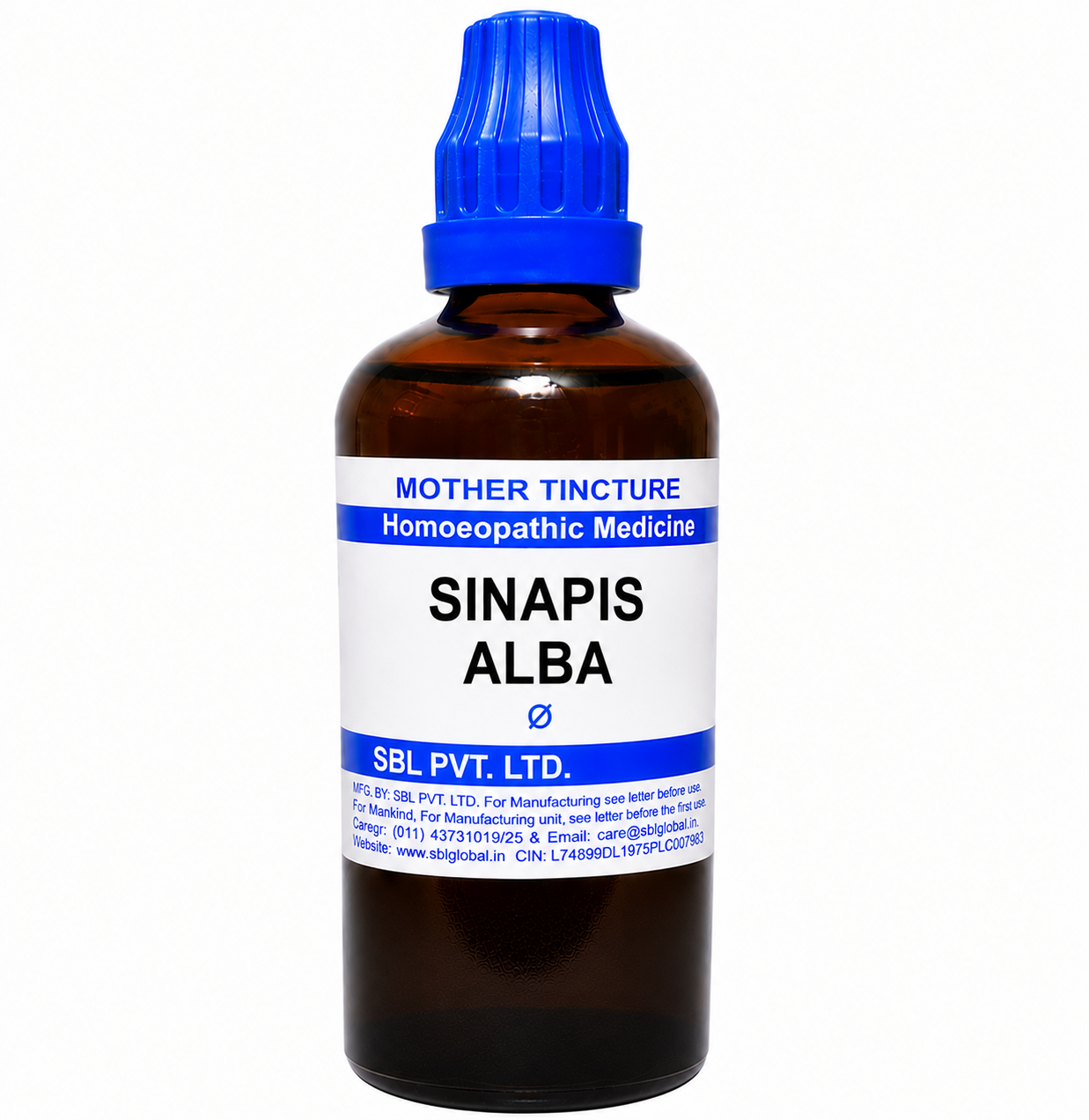 SBL Sinapis Alba Q 100ml homeopathic mother tincture for nasal congestion and respiratory health