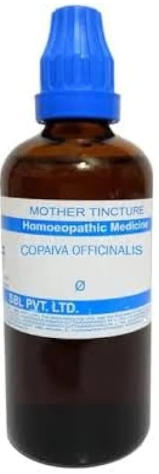 SBL Copaiva Officinalis Q - 100ml homeopathic mother tincture for urinary, respiratory, skin and mucous membrane wellness