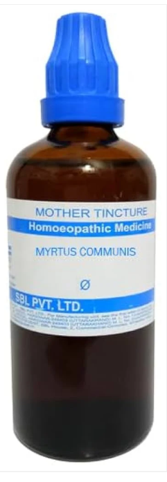 SBL Myrtus Communis Q - 100ml homeopathic mother tincture for respiratory, urinary and mucous membrane wellness