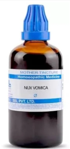 SBL Nux Vomica Q - 100ml homeopathic mother tincture for digestive, gastric, bowel and general wellness