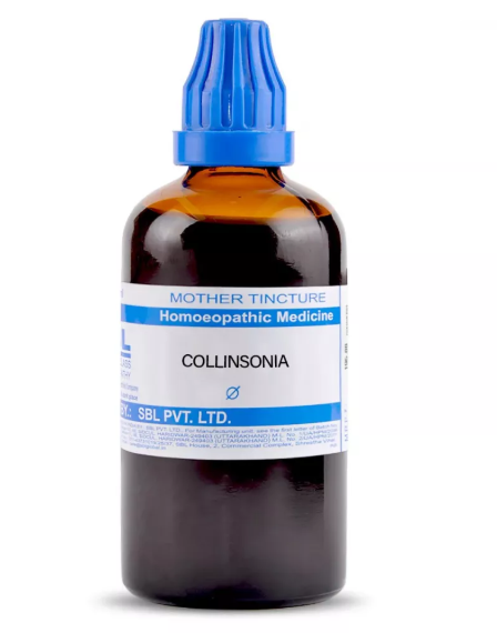 SBL Collinsonia Canadensis Q - 100ml homeopathic mother tincture for hemorrhoidal, venous, rectal and digestive wellness